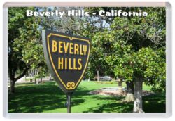 Beverly Hills - California - USA - Jumbo Fridge Magnet Souvenir Gift Present 19U4