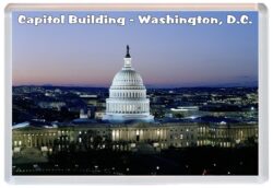 Capitol Building - Washington, D.C. - USA - Jumbo Fridge Magnet Souvenir Gift Present 19U3
