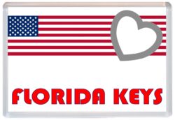 Florida Keys - Love USA/United States of America Towns & Cities Flag - Jumbo Fridge Magnet Souvenir Gift