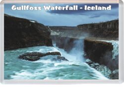 Gullfoss Waterfall - Iceland - Jumbo Fridge Magnet Souvenir Gift Present 19I2