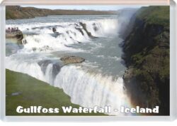 Gullfoss Waterfall - Iceland - Jumbo Fridge Magnet Souvenir Gift Present 19I3