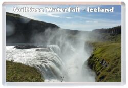 Gullfoss Waterfall - Iceland - Jumbo Fridge Magnet Souvenir Gift Present 19I5