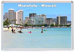 Honolulu - Hawaii - USA - Jumbo Fridge Magnet Souvenir Gift Present 19U1