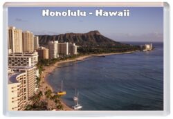 Honolulu - Hawaii - USA - Jumbo Fridge Magnet Souvenir Gift Present 19U3