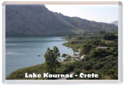 Lake Kournas - Greece - Jumbo Fridge Magnet Souvenir Gift Present 191G1