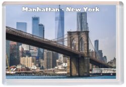 Manhattan - New York - USA - Jumbo Fridge Magnet Souvenir Gift Present 19U4