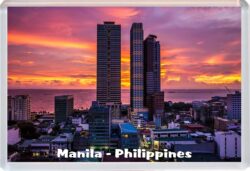 Manila - Philippines - Jumbo Fridge Magnet Souvenir Gift Present 19S4