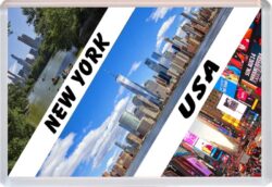 New York - USA - Jumbo Fridge Magnet Souvenir Gift Present 19U2