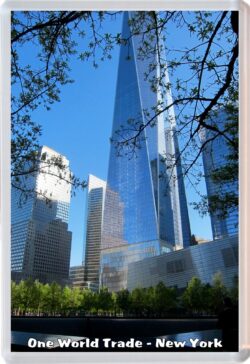 One World Trade Center - New York - USA - Jumbo Fridge Magnet Souvenir Gift Present 19U4