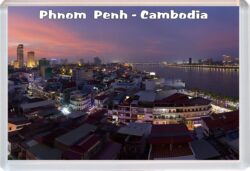 Phnom Penh - Cambodia - Jumbo Fridge Magnet Souvenir Gift Present 19A2
