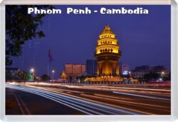 Phnom Penh - Cambodia - Jumbo Fridge Magnet Souvenir Gift Present 19A3