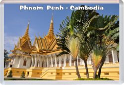 Phnom Penh - Cambodia - Jumbo Fridge Magnet Souvenir Gift Present 19A4