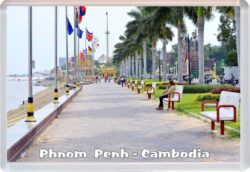 Phnom Penh - Cambodia - Jumbo Fridge Magnet Souvenir Gift Present 19A5