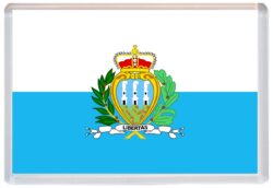 San Marino Flag - Jumbo Fridge Magnet Souvenir Gift Present 19SM4