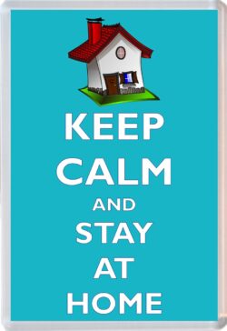 Keep Calm and Stay at Home - Jumbo Fridge Magnet Souvenir Gift Present