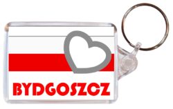 Bydgoszcz - Love Poland/Polish Town & Cities Flag - Double Sided Large Keyring Key Fob Chain Ring Gift Present Souven