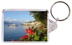 Bellagio - Lake Como - Italy - Double Sided Large Keyring Key Fob Chain Ring Gift Present Souvenir I1a