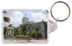 Bengaluru - India - Double Sided Large Keyring Key Fob Chain Ring Gift Present Souvenir I1