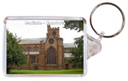 Carlisle - Cumbria - Double Sided Large Keyring Key Fob Chain Ring Gift Present Souvenir E3