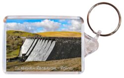 Claerwen Reservoir - Wales - Double Sided Large Keyring Key Fob Chain Ring Gift Present Souvenir W1