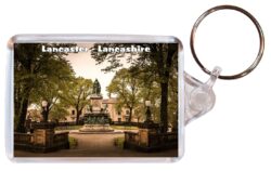Dalton Square - Lancaster - Lancashire - Double Sided Large Keyring Key Fob Chain Ring Gift Present Souvenir E1