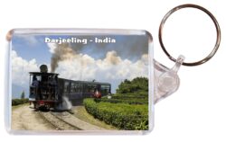 Darjeeling - India - Double Sided Large Keyring Key Fob Chain Ring Gift Present Souvenir I1