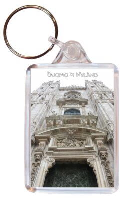 Duomo di Milano - Milan - Italy - Double Sided Large Keyring Key Fob Chain Ring Gift Present Souvenir I1