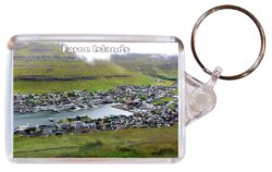 Faroe Islands - Double Sided Large Keyring Key Fob Chain Ring Gift Present Souvenir F3