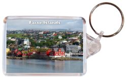 Faroe Islands - Double Sided Large Keyring Key Fob Chain Ring Gift Present Souvenir F4