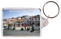 Ferragudo - Algarve - Portugal - Double Sided Large Keyring Key Fob Chain Ring Gift Present Souvenir P1