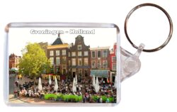 Groningen - Holland/Netherlands - Double Sided Large Keyring Key Fob Chain Ring Gift Present Souvenir H3