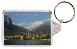 Lecco - Lake Como - Italy - Double Sided Large Keyring Key Fob Chain Ring Gift Present Souvenir I1