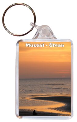 Muscat - Oman - Double Sided Large Keyring Key Fob Chain Ring Gift Present Souvenir O1