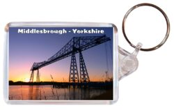 Middlesbrough - Double Sided Large Keyring Key Fob Chain Ring Gift Present Souvenir E3