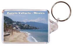Puerto Vallarta - Mexico - Double Sided Large Keyring Key Fob Chain Ring Gift Present Souvenir M1