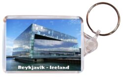 Reykjavik - Iceland - Double Sided Large Keyring Key Fob Chain Ring Gift Present Souvenir I5