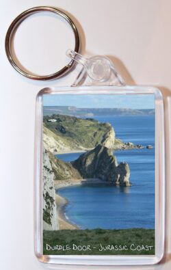 Durdle Door - Dorset - Double Sided Large Keyring Key Fob Chain Ring Gift Present Souvenir D1