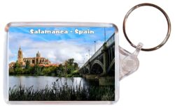Salamanca - Spain - Double Sided Large Keyring Key Fob Chain Ring Gift Present Souvenir S1