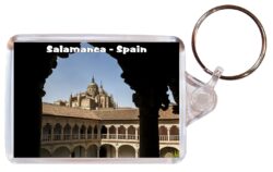 Salamanca - Spain - Double Sided Large Keyring Key Fob Chain Ring Gift Present Souvenir S2