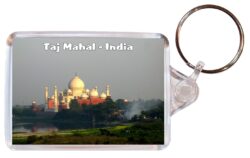 Taj Mahal - India - Double Sided Large Keyring Key Fob Chain Ring Gift Present Souvenir I3