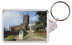 Wolverhampton - West Midlands - Double Sided Large Keyring Key Fob Chain Ring Gift Present Souvenir E1