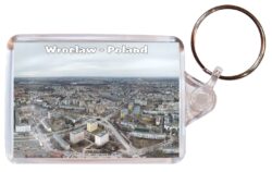 Wroclaw - Poland - Double Sided Large Keyring Key Fob Chain Ring Gift Present Souvenir P4