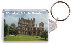 Wollaton Hall - Nottingham - Double Sided Large Keyring Key Fob Chain Ring Gift Present Souvenir E1