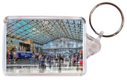 Aberdeen - Scotland - Double Sided Large Keyring Key Fob Chain Ring Gift Present Souvenir S1
