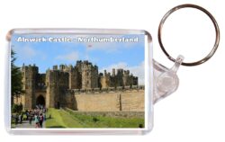 Alnwick Castle - Northumberland - Double Sided Large Keyring Key Fob Chain Ring Gift Present Souvenir E1
