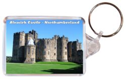 Alnwick Castle - Northumberland - Double Sided Large Keyring Key Fob Chain Ring Gift Present Souvenir E3