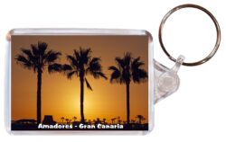 Amadores - Gran Canaria - Spain - Double Sided Large Keyring Key Fob Chain Ring Gift Present Souvenir S3