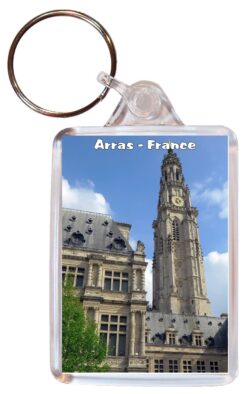 Arras - France - Double Sided Large Keyring Key Fob Chain Ring Gift Present Souvenir F4
