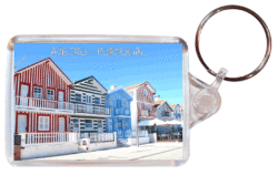 Aveiro - Portugal - Double Sided Large Keyring Key Fob Chain Ring Gift Present Souvenir P1