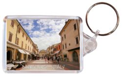 Bardolino - Italy - Double Sided Large Keyring Key Fob Chain Ring Gift Present Souvenir I1a